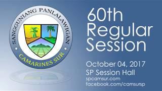 60th Regular Session October 4, 2017