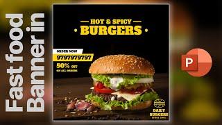 Design Fast Food Poster in PowerPoint | PowerPoint Professional Tutorials