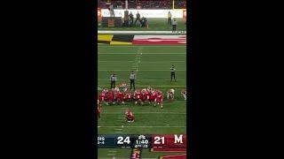 Jack Howes Ties it Up Late in the 4th Qtr vs. Illinois | Maryland Football