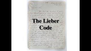 History Geek - The  Lieber Code