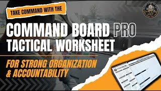 Take Command of Your Next Fire with the Command Board PRO Tactical Worksheet 