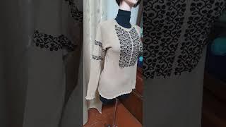 Вишиванка в'язана #knitting