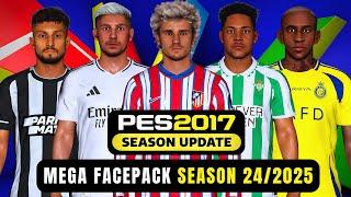 PES 2017 I Mega Facepack New Look Update 2025 For All Patches - (Download & Install)