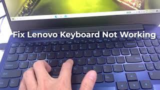 How To Fix Lenovo Keyboard Not Working Windows 10