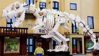 LEGO Dinosaur Fossil Fail STOP MOTION LEGO Museum T-Rex Build | LEGO Jurassic World | Billy Bricks