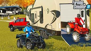 GRIZZLY CREEK TOY HAULER | HONDA ATV'S (CAMPING) | FARMING SIMULATOR 22