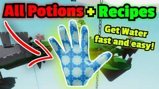 EVERY Potion + Recipe You Need To Get NEW Water Glove! | Slap Battles