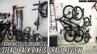 STEADYRACK REVIEW AND INSTALL - The BEST Vertical Vertical Bike Storage for your Garage?