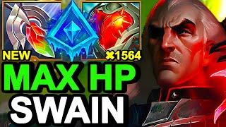 Wild Rift China Swain - NEW REDEMPTION Tank Swain Build Runes - 6726HP!? Heartsteel Broken OP Item