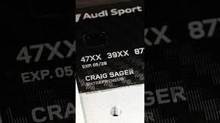 That #audi card ️#carbonfiber #metal #laserengraving #upgrade