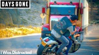 Sarah Deacon Ride Together Almost Get Hit Cutscenes Cloverdale Days Gone