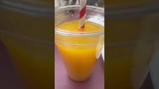 Fresh orange juice in the morning 