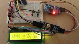 Real time clock with PIC12F1822, DS3231 and I2C LCD