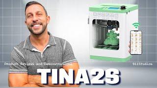 Tina2S 3D Printer with WiFi Cloud Printing, Fully Assembled and Mini 3D Printer