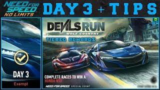 NFS No Limits | Devil's Run: Wolf Country - Honda NSX '17 | Day 3 + TIPS