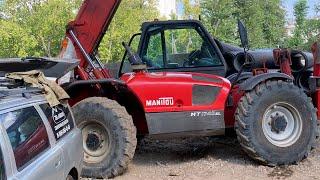 Ремонт стрелы погрузчика MANITOU на выезде.