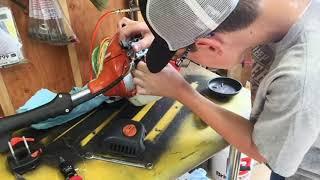 How to install a carb on a Echo Gt225 weed wacker