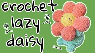 How to Crochet ~ Lazy Daisy ~ Cute Easy Flower Crochet Plushie Amigurumi Tutorial