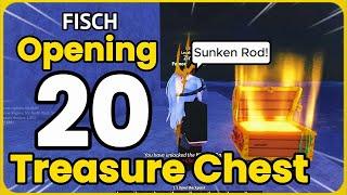 Opening 20 Treasure Chests in Fisch! Did We Find the Sunken Rod?