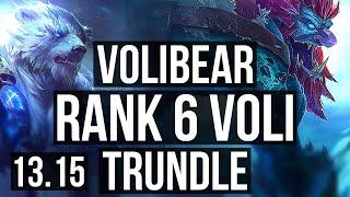 VOLIBEAR vs TRUNDLE (TOP) | Rank 6 Voli, 5/0/0 | KR Grandmaster | 13.15