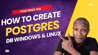 How to Create Postgres Database | Postgres Tutorial