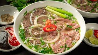 Cách nấu PHỞ BÒ thơm ngon chuẩn vị nhờ BÍ QUYẾT nước dùng | Vietnamese Beef PHO