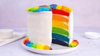 The soft and creamy RAINBOW CAKE