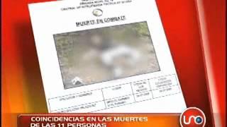 Coincidencias en las muertes de las 11 personas