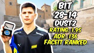 b1t SOLOQ 28 Kills (Dust2) FACEIT Ranked July 24, 2024 | CS2 POV