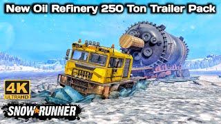 New Oil Refinery Trailer Pack In SnowRunner Season 14 #snowrunner #truck #4k