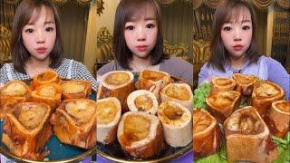 MUKBANG beef bone marrow ASMR  - The best of delicious alice food #136