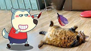 Cute Kittens vs Tiny Wolfoo  Wolfoo in Real Life ! Funniest Cats And Dogs Videos