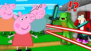 PEPPA PIG vs Security House in Minecraft Challenge Maizen JJ and Mikey