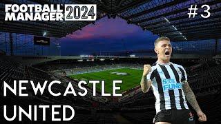 FM24 Newcastle United Let's Play: Epic Clashes with Rivals and Champions League Drama | Episode 3