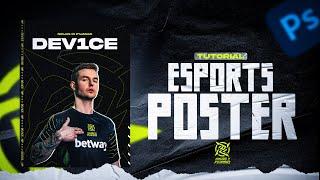 How to make  Esports poster in Adobe Photoshop. || FREE PSD