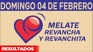 Resultado del sorteo de Melate, Revancha y Revanchita del Domingo 4 de Febrero de del 2024.