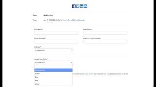 Customise Zoom Meeting Registration Form - (REST API)