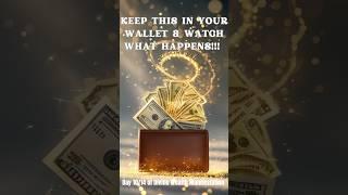 Day 10/14:Make Your Wallet a Money Magnet#shortsfeed #shorts #manifestation #lawofattraction