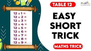 Table 12 - Easy short trick to remember #math #trick #table #fast #short