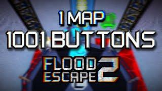 This Flood Escape 2 Map has 1001 Buttons | Straight Run [Crazy] by kirbpoyo3YT