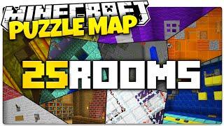 Minecraft | 25 ROOMS (Minecraft Puzzle Map)