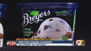 Breyers ice cream to change ingredients