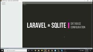 Laravel 5.8 Authentication #1 | SQLite Database Configuration