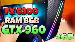 GTX 960 2GB + FX 6300 RAM 8GB  Gaming PC TEST Fortnite The Witcher 3 War Thunder Core Crossout