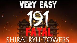 SHIRAI RYU Tower (Fatal) 191 Battle\Башня СИРАЙ РЮ (Фатально) 191 Бой (Mortal Kombat Mobile)