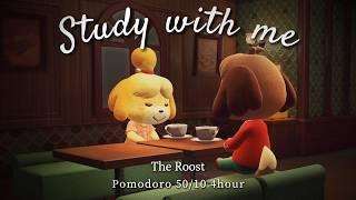 Rainy Day at "The Roost" Pomodoro 50/10⏰4H | STUDY WITH BREWSTER/ In-Game Ambience/ Study with me