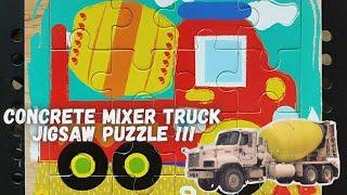 Concrete Mixer Truck - Jigsaw Puzzle || Game for Kids & Toddlers