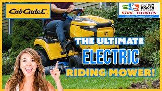 The LT42E Cub Cadet Lithium Ion Electric Riding mower!