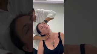 FIRST TIME NECK CRACK REACTION! #sydney #asmr #shorts #funny