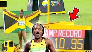 Wow! Tina Clayton Clocked The Same Time As Elaine (10.95) To Break The U20 Championships Record